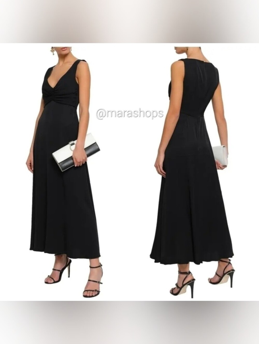 Zimmermann Ruched twill midi dress
